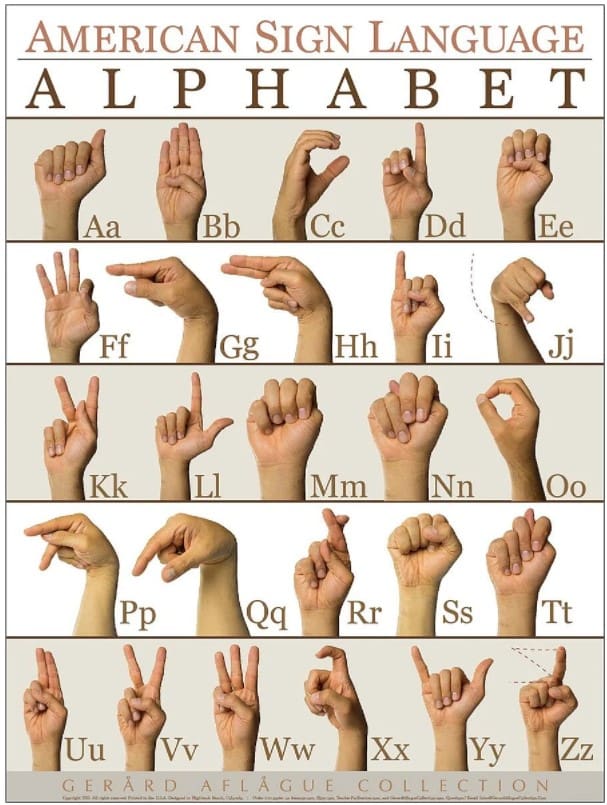 deaf sign language words